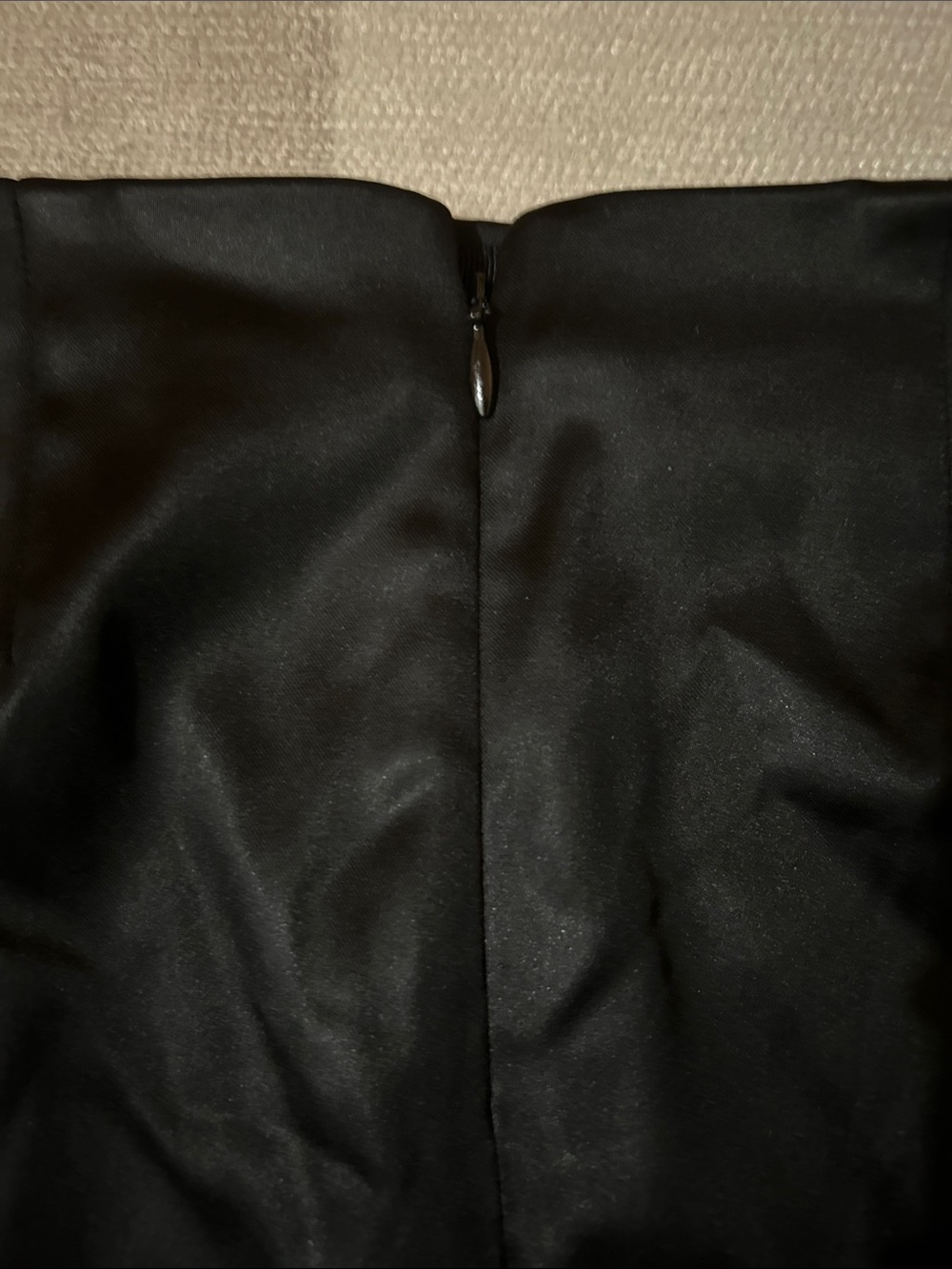 Sunday Best Black Mini Skirt with Front Slit - Picture 3 of 4
